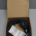 10FT Nema 6-20P Extension Cord, Plugrand 20 Amp-250 Volt 12AWG Nema 6-20 Heavy Duty Extension Cable, Nema 6-15R/20R T-Blade Cord with Red Indicator Light, Black Color for Air Conditioner Etc.