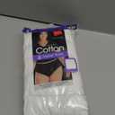 Just My Size Women's Plus Size Cool Comfort Cotton Brief 6-Pack, White, 14