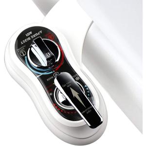 A121 - Hot and Cold Water Bidet Attachment for Toilet Seat - Dual nozzle - Rear and Feminine Wash- Selfcleaning- Adjustable Water Pressure Non-Electric Bidet Toilet Seat Attachment
