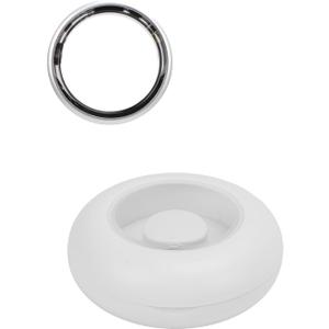 Smart Ring Fitness Tracker Multi Sports Modes Water Resistant Gesture Camera Control Ultra Thin Wearable Smart Ring with Charging Case for Men Women(Silver,11#)