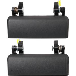 Pair of Exterior Door Handles for Ford Ranger 1993-2003,Mazda B4000 B3000 1994-2000,Replaces# 90022,90021,F37Z 1022405-A,Textured Black