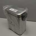 Reli. Small Trash Can with Lid, 1.3 Gallon (5 Liter) | Stainless Steel (Silver) | Small Bathroom Trash Can | Step Pedal Garbage Bin with Removable Bucket, Kitchen | Rectangular Metal Bin