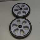 2pcs Shopping Cart Caster Replacement Wheels for Grocery Cart Rolling Swivel Plastic Wheel Pulley