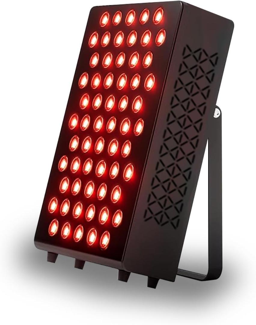 Red Light Therapy Panel Device – 660nm Red & 850nm Near Infrared Light Therapy, LED Light Therapy Lamp for Face & Body, Dual Chip LEDs, Timer, Adjustable Stand