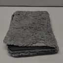 PatiencET Self Warming Cat Bed for Indoor Cats 18'' x 24'' - Cozy Fleece Heating Pad, Non-Electric Thermal Mat for Small Pets, Washable Soft Cushion for Winter Comfort and Warmth Grey