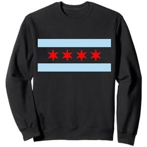 Flag of Chicago Illinois Sweatshirt L