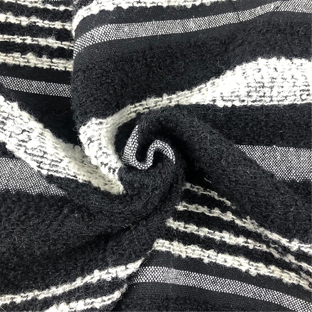 Tweed Fabric by The Yard Women's Coat Fabric Bag Cloth Luxury Fabric (1026)