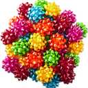 Hallmark Bright Gift Bow Assortment (36 Bows) Red, Pink, Orange, Green, Teal, Yellow for Birthdays, Weddings, Baby / Bridal Showers, Christmas, Hanukkah