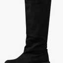 Womens Suede Knee-High Boots Round Toe Wide Cut Chunky Heel Slip-On Western Long Booties Dress Shoes
41 size