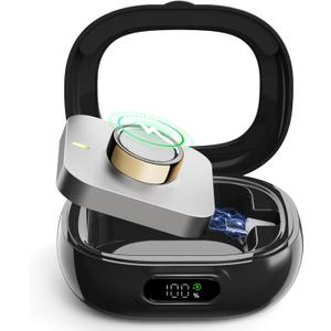 Wireless Charging Case with Oura Ring Gen4&3 Charger LED Power Display 2000mAh Portable Travel Charging Fits All-Sized Oura Ring 4&3 60-Day Runtime (Official Charger NOT Included)