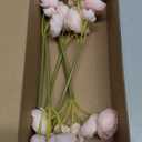 Ling's Moment Ranunculus Artificial Flower, Faux Silk Mini Ranunculus Flowers for DIY Bouquet, Bulk Fake Wedding Filler Flowers for Centerpieces Arrangements Bridal Shower Decorations, Blush Pink