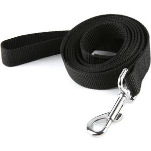 Nylon Dog Training Leash, Traction Rope, 5 Feet Long (1'' x 5 FT, Black)