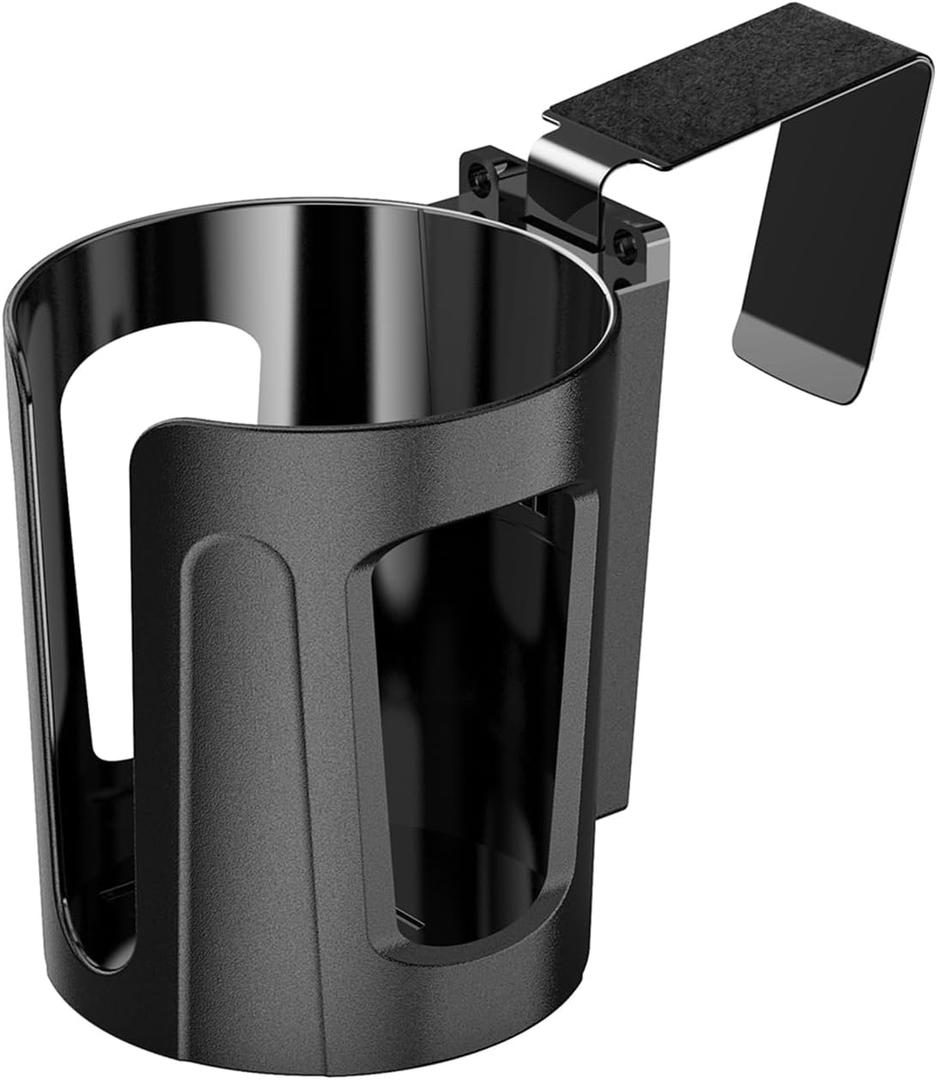 Large Car Door Cup Holder, Vehicle Armrest Cup Holder, Drink Holder for Truck (Black)