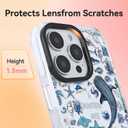 ChiCsFleur for iPhone 16 Case, TPU Phone case with Camera Protection for Women Girls Teens - Blue Whale Shark Stingray Coral Starfish Crab Beautiful Mess Ocean Collage Sorority Aesthetic Unique