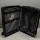 20 Inch Expandable Carry on Luggage, Hardside Lightweight Spinner Suitcase TSA Lock, 22x14x9 Airline Approved Hard Shell Expandable Travel Luggage with 20% More Capacity (Black, 20 Inch)