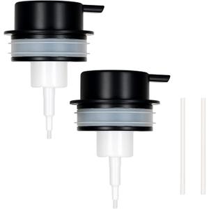 BosilunLife Foaming Soap Dispenser Pump Replacement Rustproof BPA Free Plastic Foam Soap Pump for BosilunLife Soap Dispenser - Black, 2-Pack
