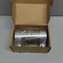 2.5 to 2.5 inch Exhaust Adapter with Clamp Stainless Steel, 2.5" ID to 2.5" ID Exhaust Reducer Connector Pipe with Clamp