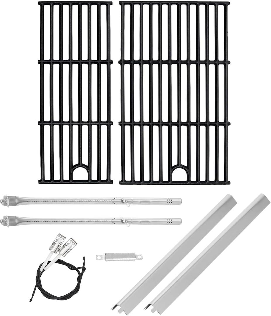 BQMAX 17 Inch Grill Parts Kit for Charbroil Performance 2 Burner 463660421 463655621 463630422 463630021 G426-0005-W1 G325-0002-W1, Cooking Grill Kit Replacement Parts for Charbroil Grill 2 Burner