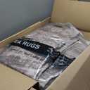 WITSHOCK 10x12 Area Rugs for Living Room: Machine Washable Non Slip Modern Abstract Carpet - Low Pile Print Rug for Bedroom Dining Room - Stain Resistant for Household - Pet Owners (Earthy Brown) (Light Brown / Taupe Brown)