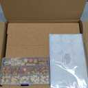 Aodaer 12 Pack Cork Boards 48" x 36" Thick Bulletin Board Tiles with 4 Frameless Cork Strips Pin Board Bar Strips with Push Pins Clips for Office School Home Walls