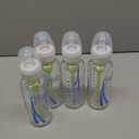 Dr. Brown's AntiColic Options+ Narrow Glass Baby Bottle with Level 1 Slow Flow Nipple, BPAFree, 8 oz/250 mL, 0m+, 4Pack 
