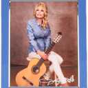 Dolly Parton 9.45x11.42x11.42 Inch Denim Colored Enamel Photo Frame, Displays one 8x10 Photo