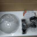 XiNBEi Lighting Wall Light 1 Light Vintage Wall Sconce with Globe Glass, Bathroom Vanity Light in Matte Black for Bathroom & Bedroom XB-W1211-MBK