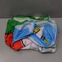 Fabric 7x5ft Cartoon Red House Photography Backdrop Blue Sky Grass Balloon Outdoor Background Party Decorations Kids Birthday Photo Booth Banner