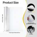 48 x 96 Inch PET Plexiglass Sheet Roll, Extra Large Clear Flexible Plastic Sheet, Transparent Acrylic Alternative for Crafts, Picture Frames, Signs, DIY Displays & Protective Barriers