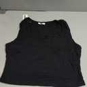 Zeagoo Women's Double Lined Square Neck Tank Top Sleeveless Basic Crop Tops Trendy Y2K Going Out Tops (X-Small)