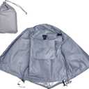 Pet Cage Cover Water Prevent Sunshade Oxford Cloth Pet Kennel Cover for Outdoor Activities (Gray)