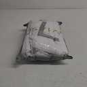 OSVINO Hotel Duvet Cover Set King Size 3Pcs Microfiber Grey Line Pattern Bedding Collection Ultra Soft Breathable Duvet Cover with Pillowcases (King(104"x90"))