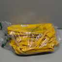 downluxe Waterproof Outdoor Chair Cushions Set of 4, 19" x 19" x 3" Patio Chair Cushion with Non-Slip Ties & Handle, Square Outdoor Cushion for Patio Furniture with Removable Cover, Yellow