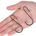 Hotop 36 Pcs Bronze S Hooks for Hanging 2.4 Inch Heavy Duty S Shaped Hook Rack Metal Non Slip Hanger for Christmas Tree Stocking Kitchen Pot Utensils Closet Wire Bathroom Bedroom Pan Bag Towel Plant