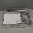 RUACQ Toilet Paper Holder Stand, Bathroom Toilet Paper Roll Holder Free Standing, Toilet Tissue Holder Stand with Post Pivoting Design, Stable Weighted Base, SUS304 Stainless Steel (Brushed Nickel)