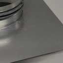 Zonon 4 Inch Duct Connector Flange Galvanized Steel Dryer Vent Connector with Rubber Ring and Screws Straight or Flex Pipe Flange for Heating Cooling Ventilation System