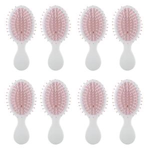 Bridesmaid Proposal Gifts 8pcs Mini Travel Brush bachelorette party accessories Cute hair Brush for Wedding Party Favors for Wedding Party Favors (White, 8pcs)