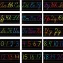 Alphabet Bulletin Board Set - 15 PCS ABC Wall Decorations Cursive Alphabet Line for Classroom Wall for Pre School Elementary Classroom Homeschool, Playroom Bedroom Decorations (Cursive Colors)