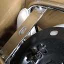 KKTONER PU Leather Modern Rolling Stool with Low Back Height Adjustable Work Salon Drafting Swivel Task Chair with Footrest (White)