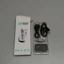 COMSOON Bluetooth Receiver for Car, Noise Cancelling 3.5mm AUX Bluetooth Car Adapter, Wireless Audio Receiver for Home Stereo/Wired Headphones, Hands-Free Call, 16H Battery Life - Black+Silver