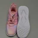 RUNSIDE Girls Tennis Shoes Lightweight Sports Kids Sneakers Lace-up for Running/Walking, Toddler/Little Kid/Big Kid (Gradient Pink)