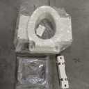 Bemis Rise 4.5" Raised Toilet Seat with Support Handles, Hinges Never Loosen, Fits Round and Elongated