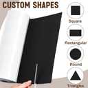 Fullhawl 20 x 120 Inch Large Felt Furniture Pads, Black
