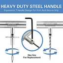 CKAuto Universal Tire Repair Kit, Heavy Duty Car Emergency Tool Kit for Flat Tire Puncture Repair, 36 Pcs Value Pack, Tire Plug Kit fit for Autos, Cars, Motorcycles, Trucks, RVs, etc.