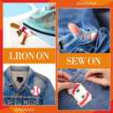 Chunyin 40 Pcs Baseball Patches Self Adhesive Chenille Letter Number Iron on Patches Embroidered Game Day Sports Patch, 26 A-Z Letters, 0-9 Number for Clothing Hats Bags Sewing Decoration