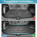 Mixsuper Cargo Liner for Chevy Equinox/GMC Terrain 2025 2026, All Weather Cargo Mat for Chevy Equinox Rear Trunk Liner Black