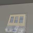 Lutron Claro Light Switch Cover Plate, 3 Gang Wallplate, for Decorator Light Switches, Rocker Light Switch Cover, Outlet Cover, Screwless Switch Plate Cover, Gloss, CW-3-LA, Light Almond (1 Pack)