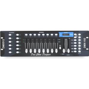 192-Channel DMX512 Controller Board, Lighting Mixer DMX Console for Stage Lights & Effect,DJ Disco, Night Club, Bar and Live Show Events