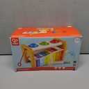 Hape Pound & Tap Bench with Slide Out Xylophone - Award Winning Durable Wooden Musical Pounding Toy for Toddlers (Yellow)
