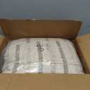 Loloi Ivory / Brown 20'' x 20'' Cover w/Down Pillow